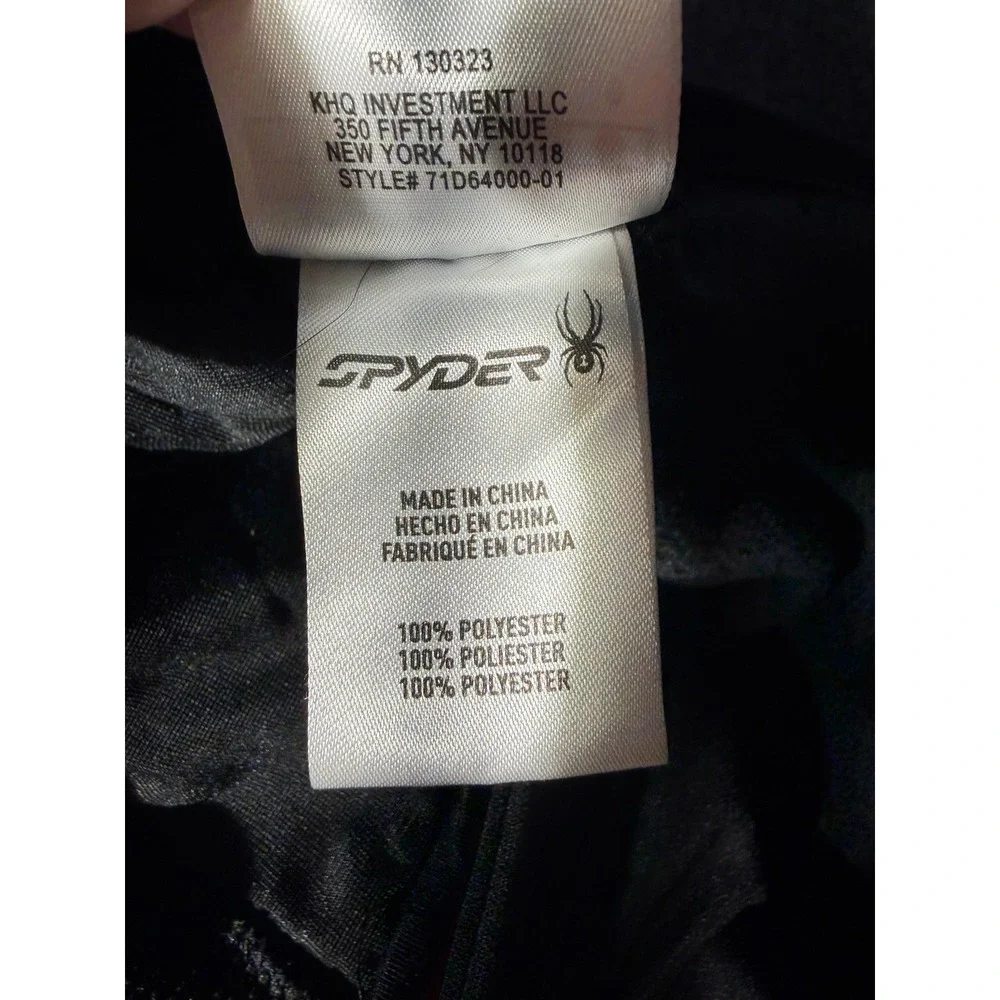 Spyder Full Zip Jacket Mens Large Grey Excellent Waffle Knit Fleece 71D64000-01